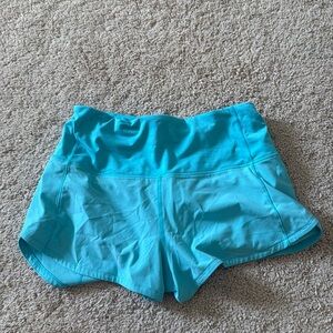 Lululemon high rise 2.5 speed ups blue